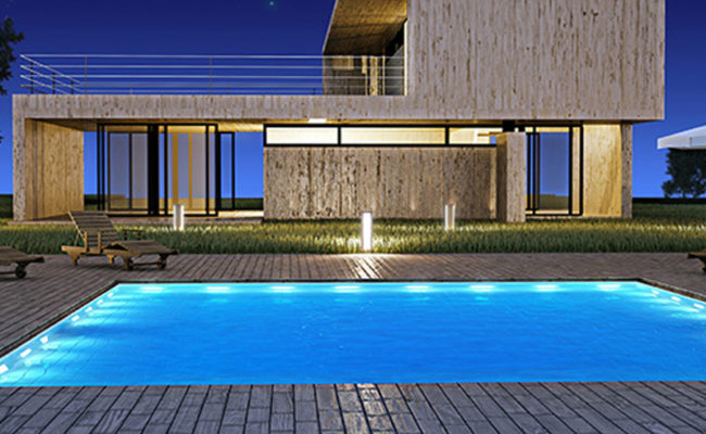 Modern house with pool